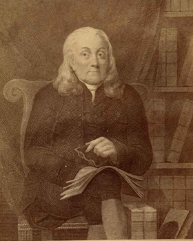 Tapping Reeve (1744-1823), founder of the Litchfield Law School. Engraving by Peter Maverick, 1820, based on a portrait by George Catlin. <br />Reproduced courtesy of the Litchfield Historical Society. Tapping Reeve (1744-1823), founder of the Litchfield Law School.