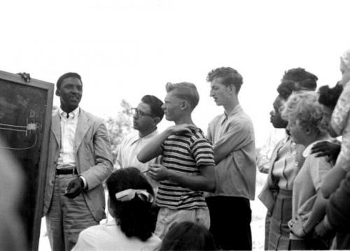 Permission from the Estate of Bayard Rustin Bayard Rustin teaching