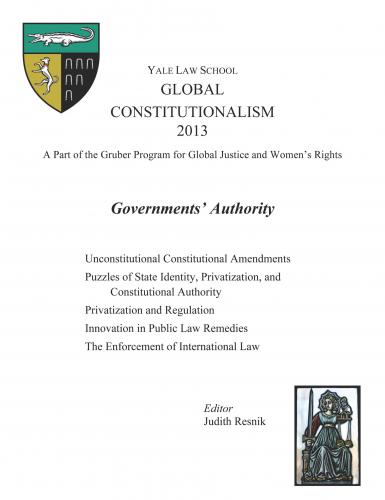 Global Constitutionalism 2013: Governments' Authority Cover of Global Constitutionalism 2013: Governments' Authority book