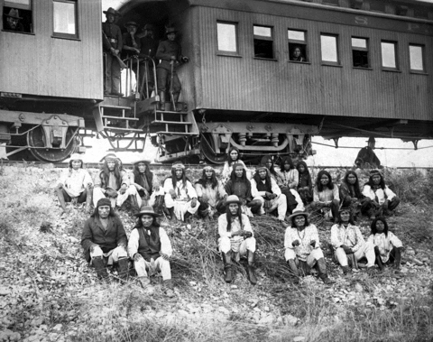 Chiricahua Prisoners, including Geronimo