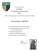 Global Constitutionalism 2013: Governments' Authority Cover of Global Constitutionalism 2013: Governments' Authority book